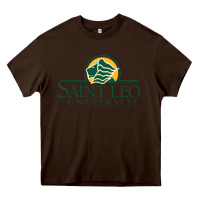 Chocolate Brown Saint Leo University Heavy Core Tee - linhVisuals