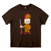 Chocolate Brown elmer fudd Heavy Core Tee - linhVisuals