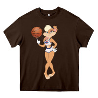 Chocolate Brown lola bunny Heavy Core Tee - linhVisuals