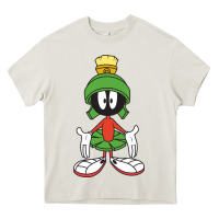 Cream marvin the martian Heavy Core Tee - linhVisuals