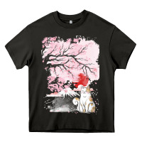 Asphalt japan t  shirt sakura cat t  shirt Heavy Core Tee - linhVisuals