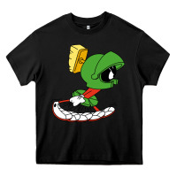 Black marvin the martian Heavy Core Tee - linhVisuals