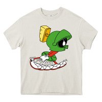 Cream marvin the martian Heavy Core Tee - linhVisuals