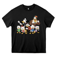 Black happy amazing ducktales Heavy Core Tee - linhVisuals
