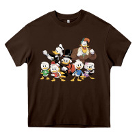 Chocolate Brown happy amazing ducktales Heavy Core Tee - linhVisuals