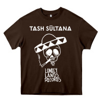 Chocolate Brown tash sultana müsïc Heavy Core Tee - linhVisuals