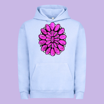 Pink Gemstone Urban Hoodie Designed By Ranaportraitstore