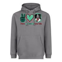 Storm Peace Love Border Collie Heavyweight Hoodie - Jasminsmagicworld