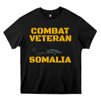 Black combat veteran mogadishu somalia Heavy Core Tee - linhVisuals