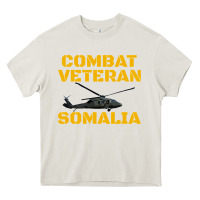 Cream combat veteran mogadishu somalia Heavy Core Tee - linhVisuals