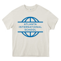 Cream atlanta international school Heavy Core Tee - linhVisuals