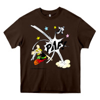 Chocolate Brown asterix and obelix Heavy Core Tee - linhVisuals