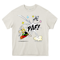 Cream asterix and obelix Heavy Core Tee - linhVisuals