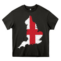 Asphalt england Flag Map Drawing Line Art Heavy Core Tee - linhVisuals