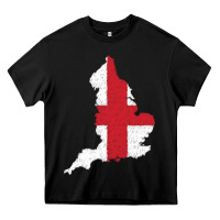 Black england Flag Map Drawing Line Art Heavy Core Tee - linhVisuals