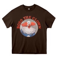 Chocolate Brown bozo the clown vintage style faded design ,  bozo Heavy Core Tee - linhVisuals