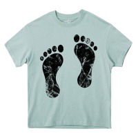 Arona 70's footprints   footprint Heavy Core Tee - linhVisuals
