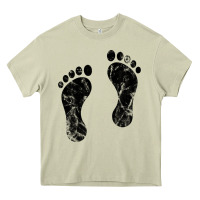 Mossy 70's footprints   footprint Heavy Core Tee - linhVisuals