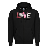 Black for the love of the game volleyball Zipper Hoodie - Jasminsmagicworld