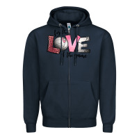 Navy for the love of the game volleyball Zipper Hoodie - Jasminsmagicworld
