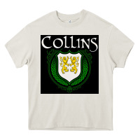 Collins Family Irish Coat Of Arms Heavy Core Tee | Teevron