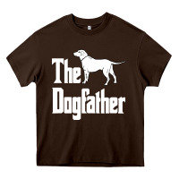 Chocolate Brown the dogfather Heavy Core Tee - linhVisuals