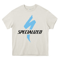 Cream Specialized Bikes Bicycle Heavy Core Tee - linhVisuals