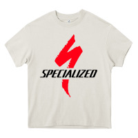 Cream Specialized Bikes Bicycle Heavy Core Tee - linhVisuals