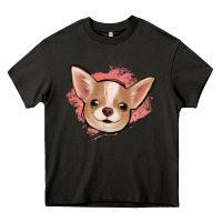 Asphalt chihuahua pink glitter Heavy Core Tee - Jasminsmagicworld