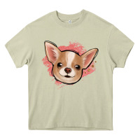 Mossy chihuahua pink glitter Heavy Core Tee - Jasminsmagicworld