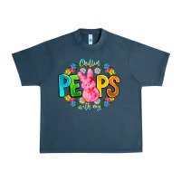 Midnight Navy Chillin Peeps With My Urban Heavy Tee - CowhideDigitalArt