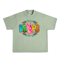 Oil Green Chillin Peeps With My Urban Heavy Tee - CowhideDigitalArt
