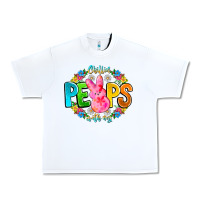 White Chillin Peeps With My Urban Heavy Tee - CowhideDigitalArt