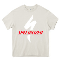 Cream Specialized Bikes Bicycle Heavy Core Tee - linhVisuals