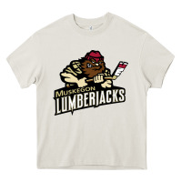 Cream muskegon lumberjacks dc143c Heavy Core Tee - linhVisuals