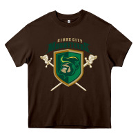 Chocolate Brown sioux city musketeers Heavy Core Tee - linhVisuals