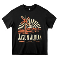 Black Jason Aldean Heavy Core Tee - linhVisuals