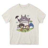 Cream totorooo tshirt Heavy Core Tee - linhVisuals