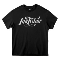 Black inktober t shirt Heavy Core Tee - linhVisuals