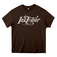 Chocolate Brown inktober t shirt Heavy Core Tee - linhVisuals