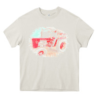 Cream tractor t  shirt tractor t  shirt Heavy Core Tee - linhVisuals