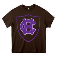 Chocolate Brown holy cross crusaders Heavy Core Tee - linhVisuals