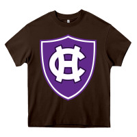 Chocolate Brown holy cross crusaders Heavy Core Tee - linhVisuals