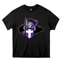 Black holy cross crusaders Heavy Core Tee - linhVisuals