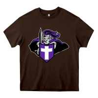 Chocolate Brown holy cross crusaders Heavy Core Tee - linhVisuals