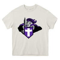 Cream holy cross crusaders Heavy Core Tee - linhVisuals