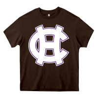 Chocolate Brown holy cross crusaders Heavy Core Tee - linhVisuals