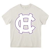 Cream holy cross crusaders Heavy Core Tee - linhVisuals