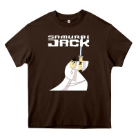 Chocolate Brown samurai jack Heavy Core Tee - linhVisuals