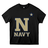Black navy midshipmen Heavy Core Tee - linhVisuals